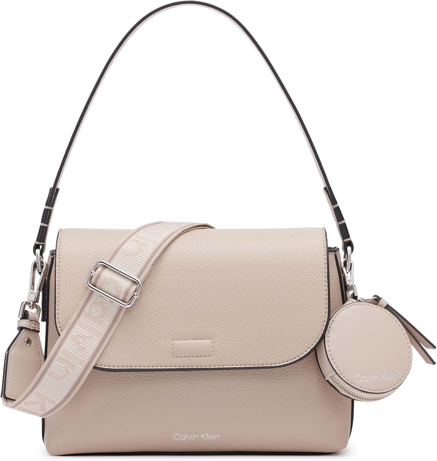 Calvin Klein 女士 Millie 2 合 1 翻蓋斜背包
