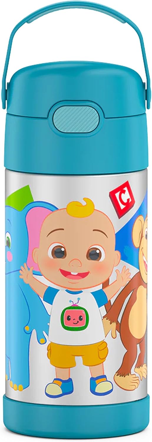 THERMOS FUNTAINER 水瓶帶吸管，12 盎司，可可蜜