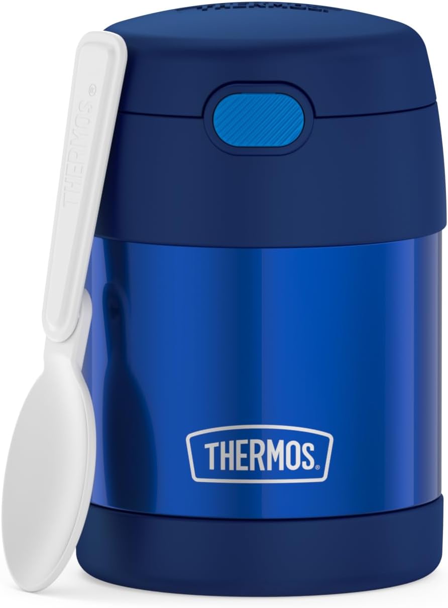 THERMOS FUNTAINER兒童食品罐帶湯匙， 10盎司，海軍藍