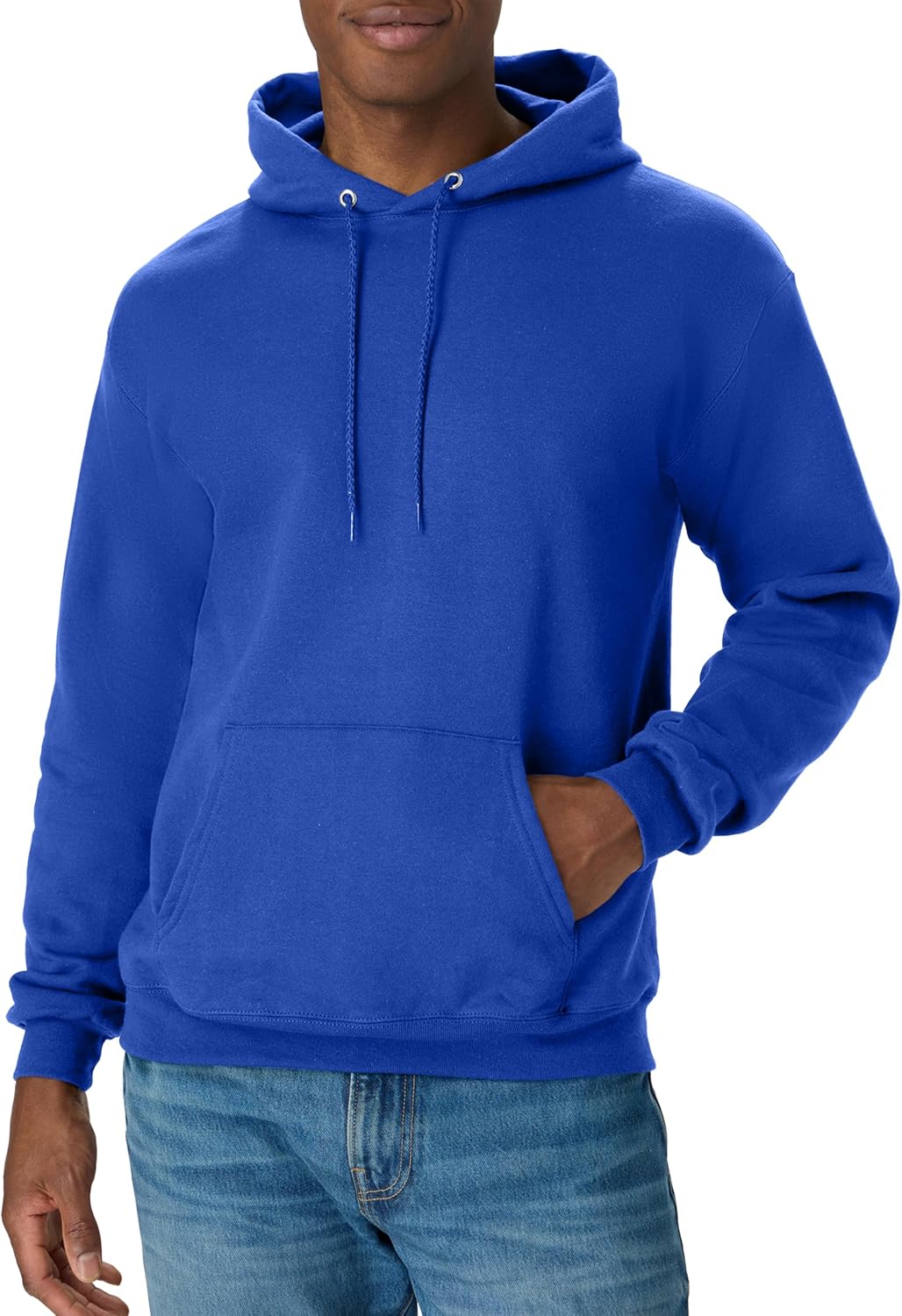 Hanes 男士連帽衫 - EcoSmart 男士和女士抓絨連帽運動衫 - 中量級抓絨 - 大號和高號可選