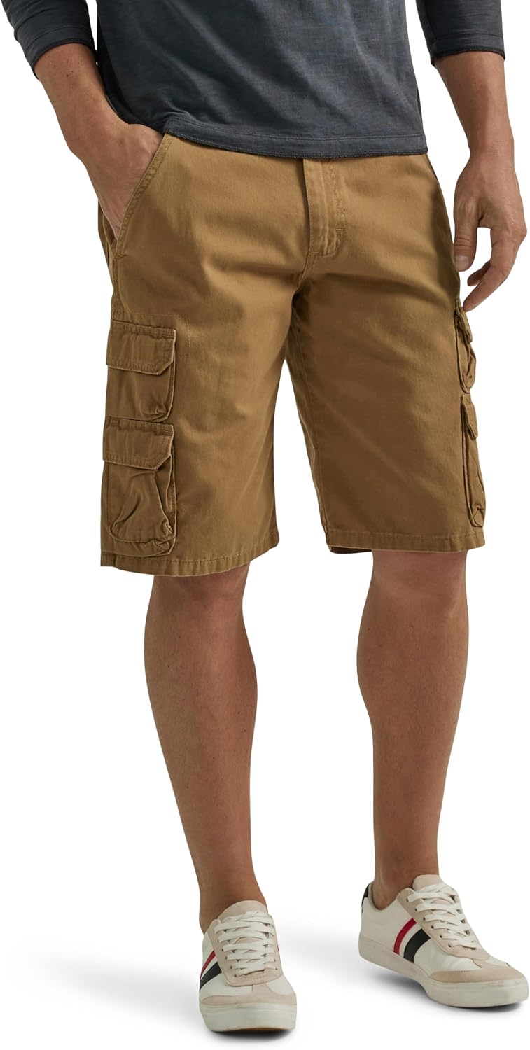 Wrangler Authentics 男士優質斜紋工裝短褲