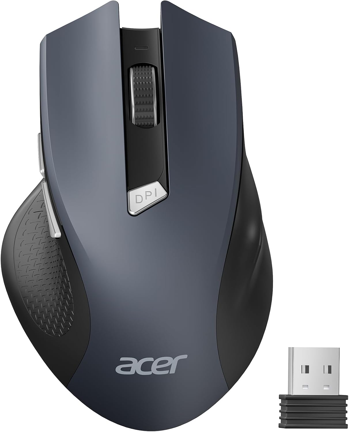 宏碁無線滑鼠適用於筆記型電腦，2.4GHz 電腦滑鼠 3 可調整 1600 DPI
