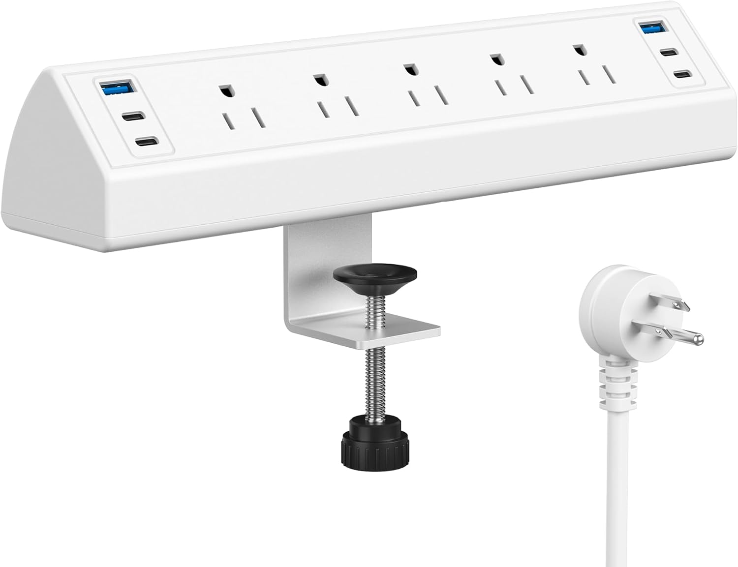 Jgstkcity 桌夾電源板 USB C、桌上型電湧保護器