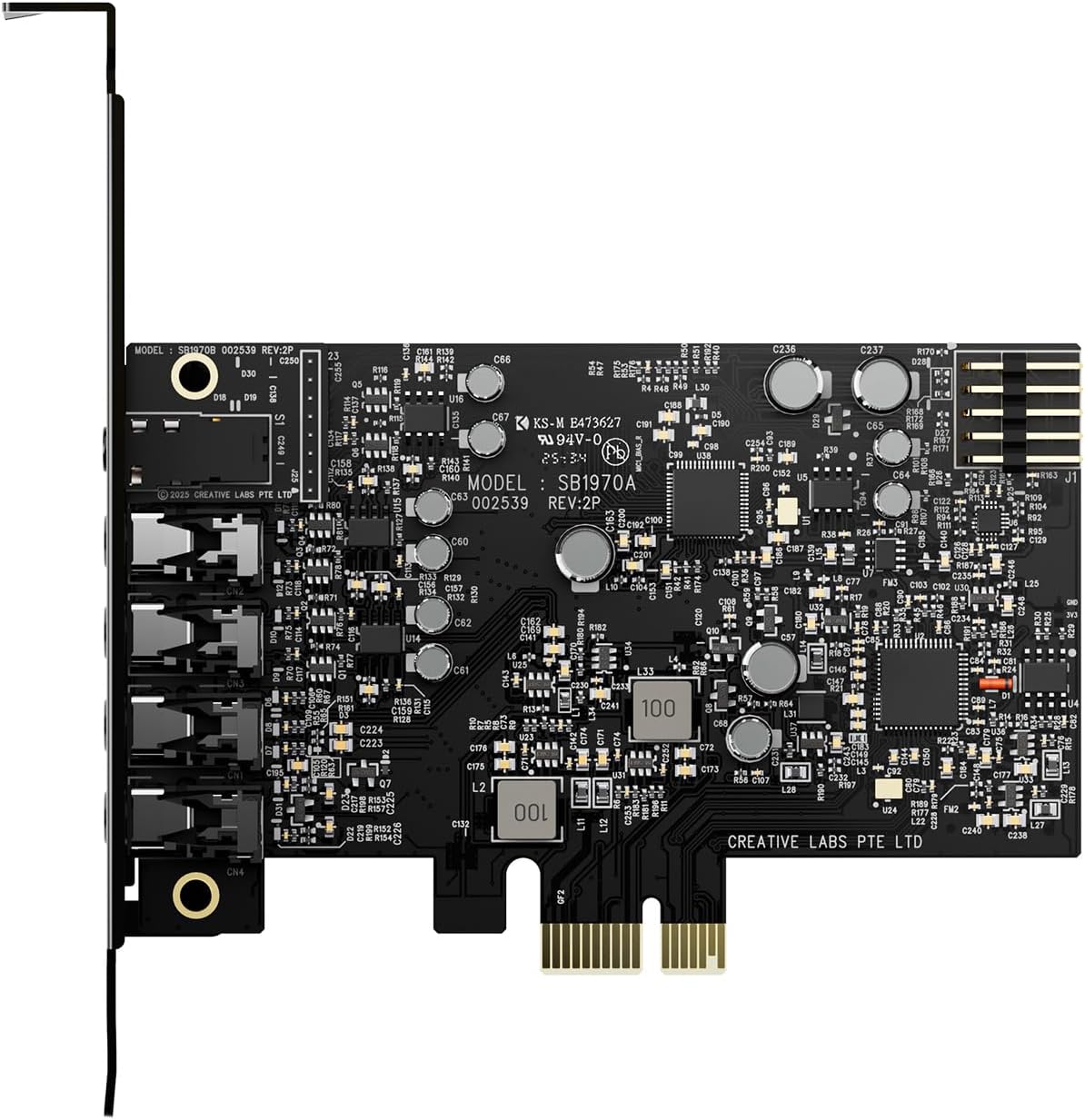 CREATIVE Sound Blaster Audigy FX Pro - 高解析度 PCIe 音效卡，具有獨立和虛擬 7.1 環繞音效以及適用於 PC 的 AutoEQ