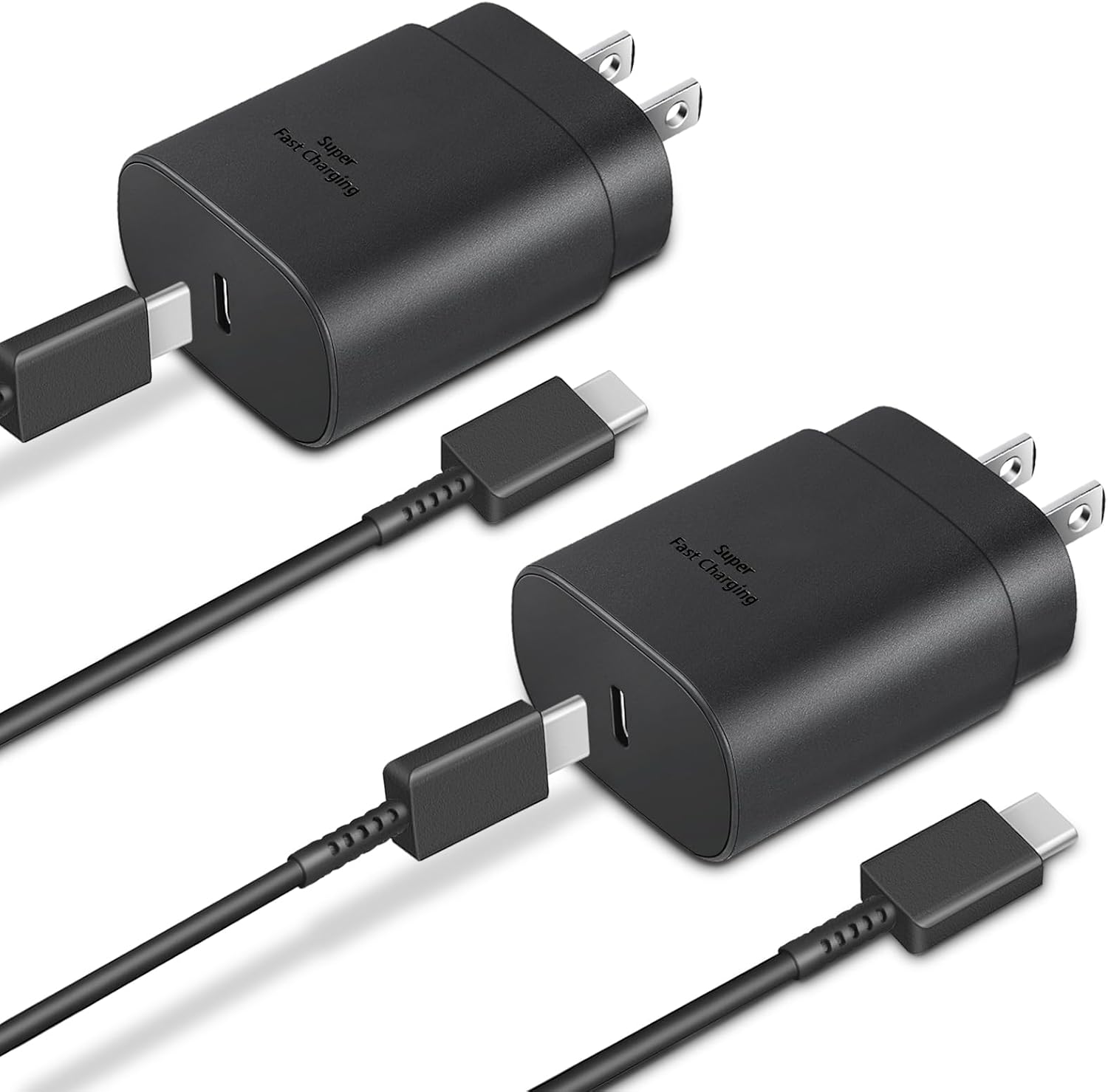 C 型充電器快速充電 2 件裝 25W 長 6 英尺 USB C 線