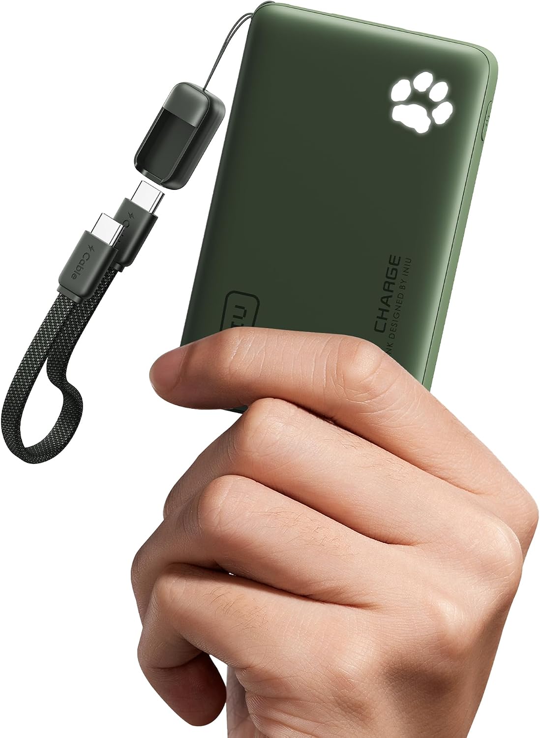 INIU 10000mAh 45W 快充便攜式充電器，小型旅行行動電源