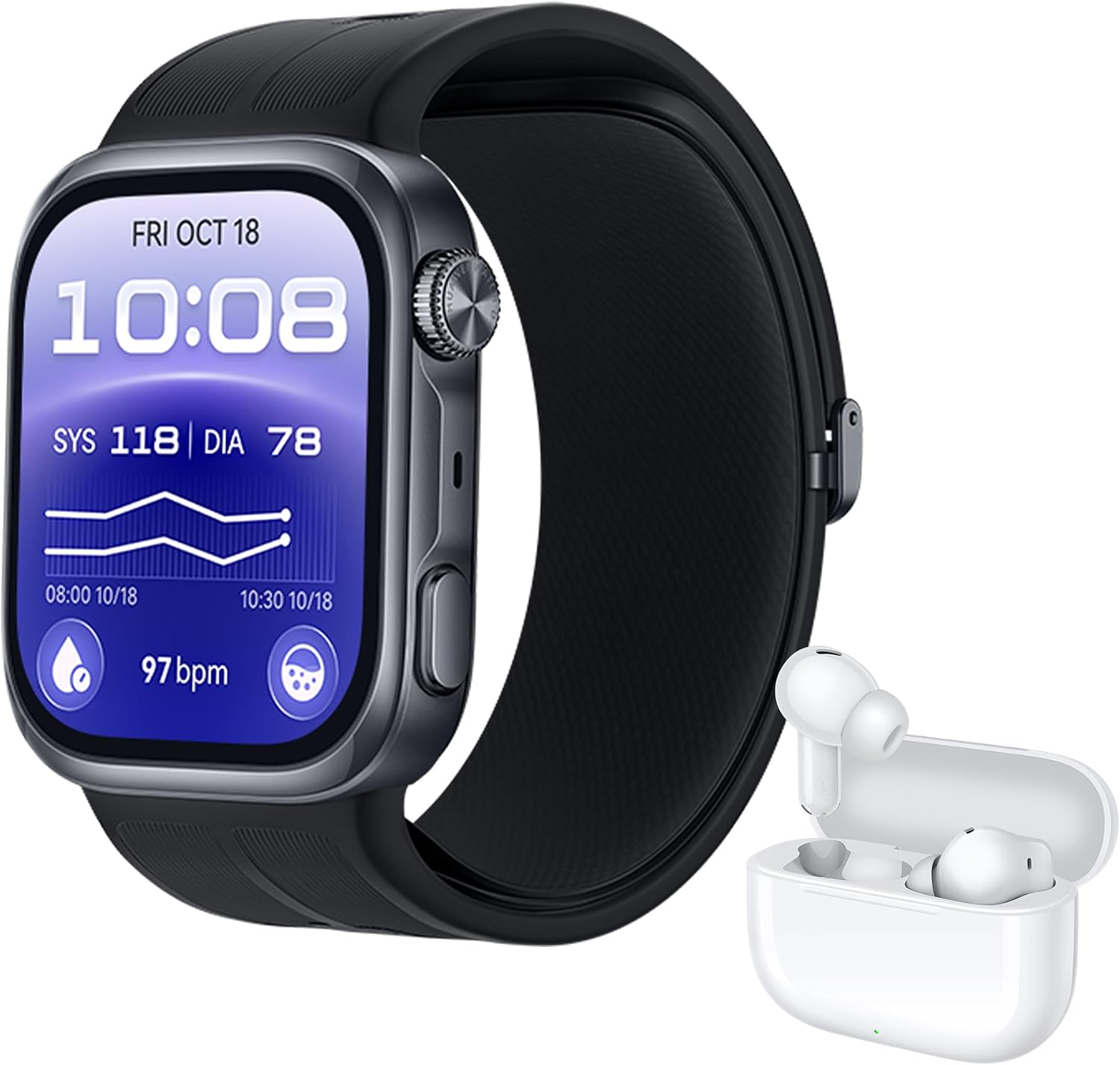 HUAWEI Watch D3 智慧手錶 黑色 + FreeBuds SE 4 白色