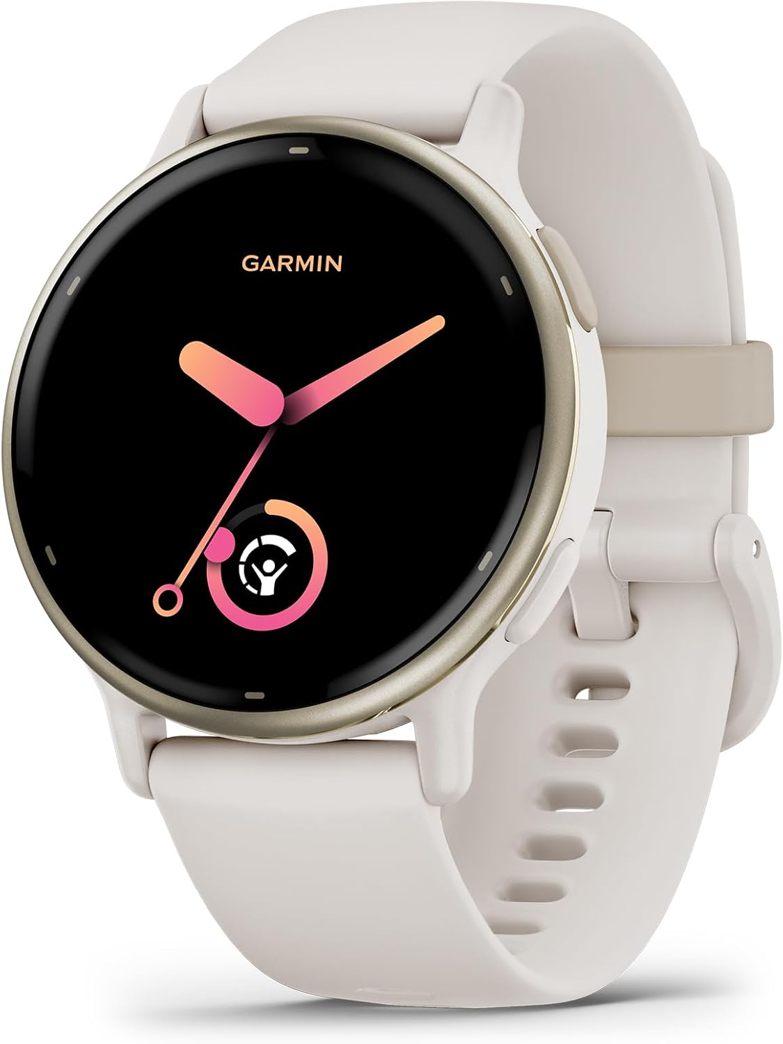 Garmin vívoactive® 5，健康與健身 GPS 智慧手錶，42 毫米，象牙色