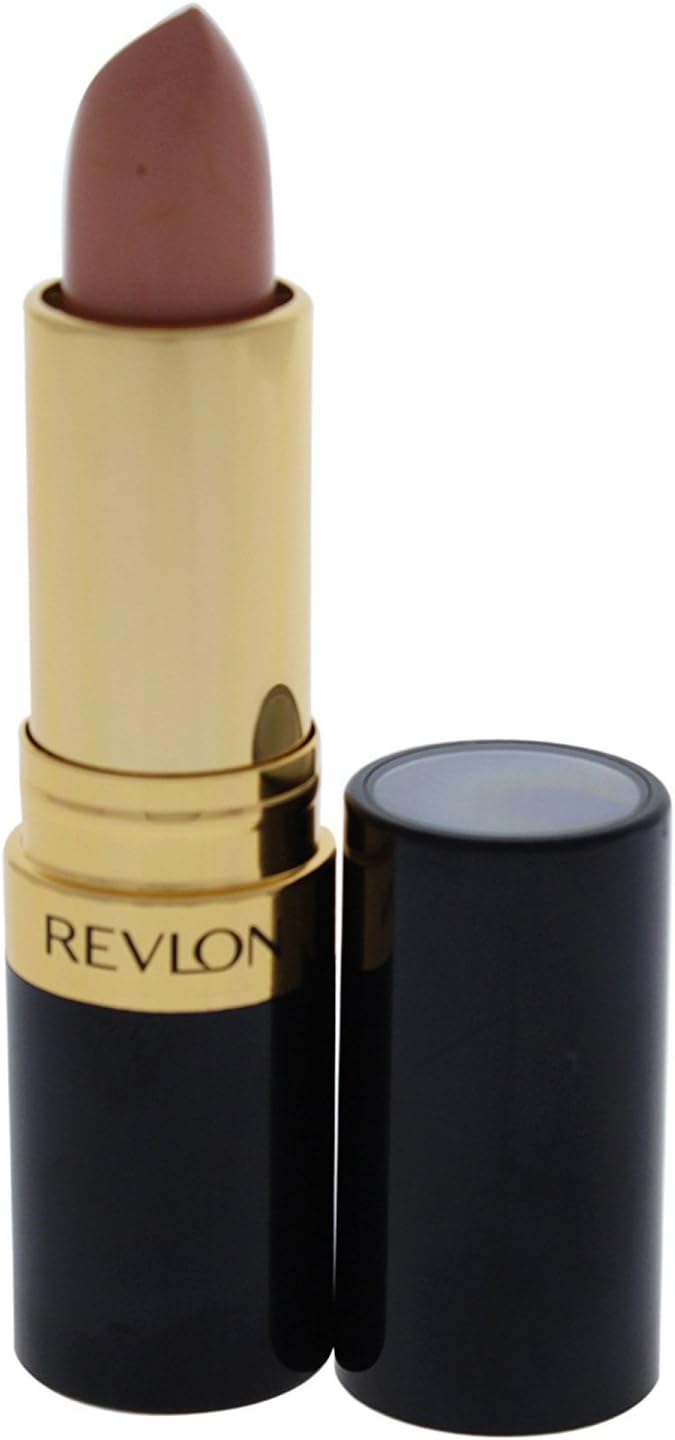 Revlon 超級光澤唇膏，乳霜配方，打造柔軟豐潤的雙唇，滋潤觸感，裸色態度 (001)，0.15 盎司
