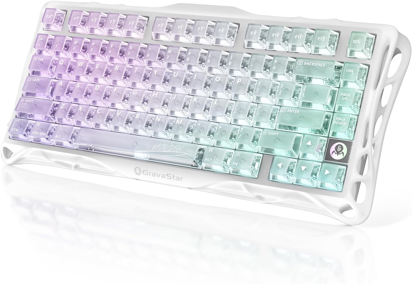 GravaStar Mercury K1 Lite 75% 無線機械遊戲鍵盤 RGB
