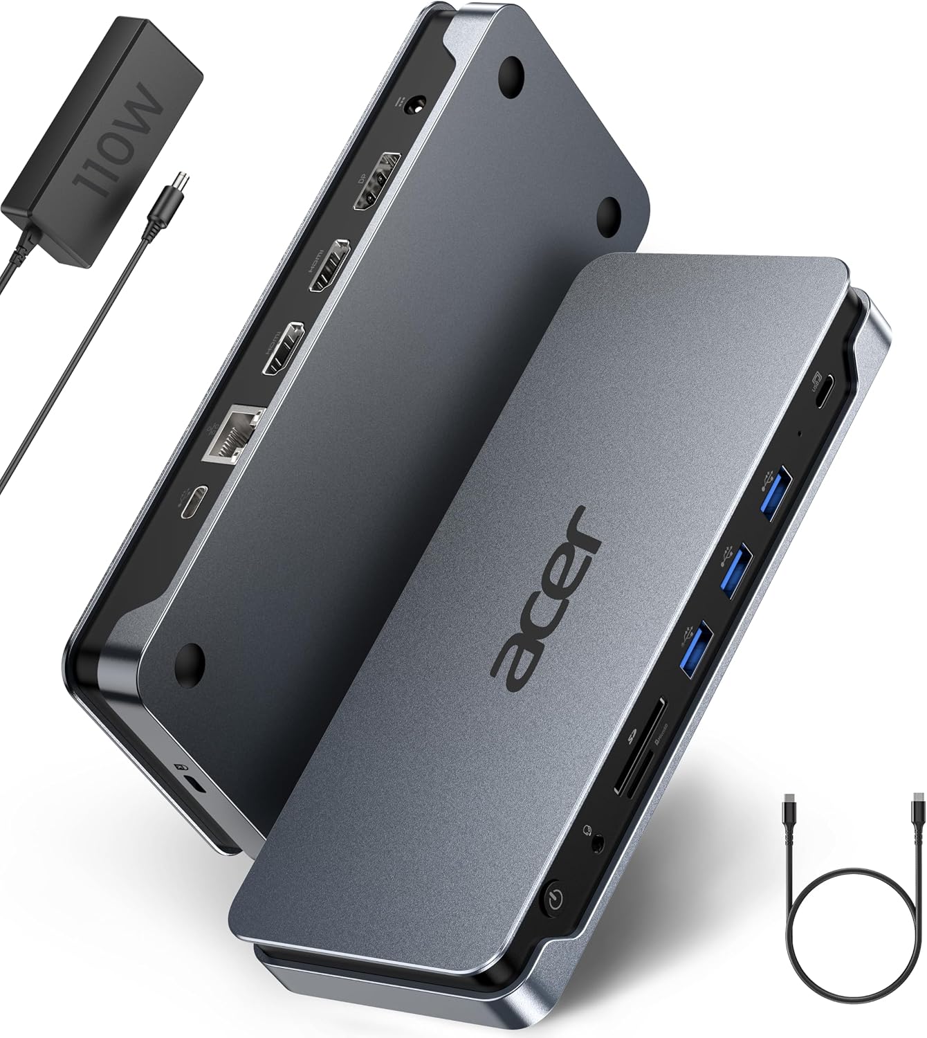 Acer 13 合 1 筆記型電腦擴充塢，USB-C 3 顯示擴充座（2 HDMI+1 DP）
