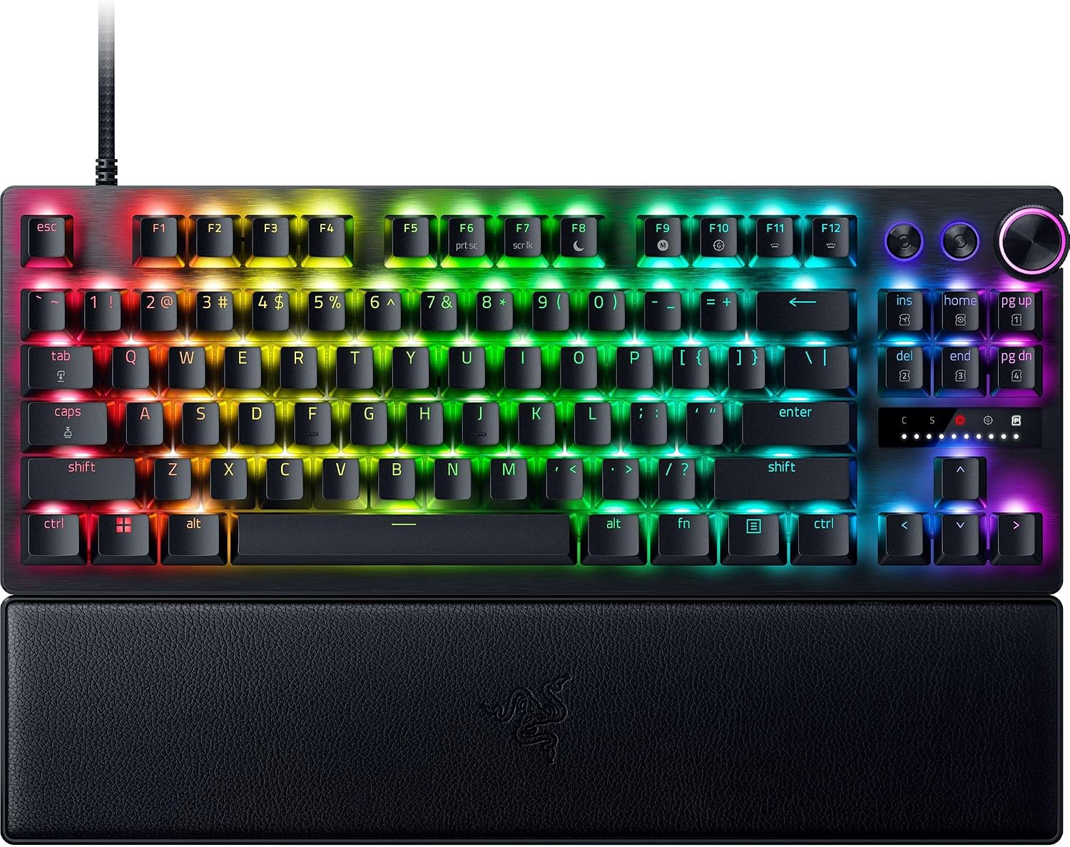Razer Huntsman V3 Pro TKL 電競遊戲鍵盤，黑色