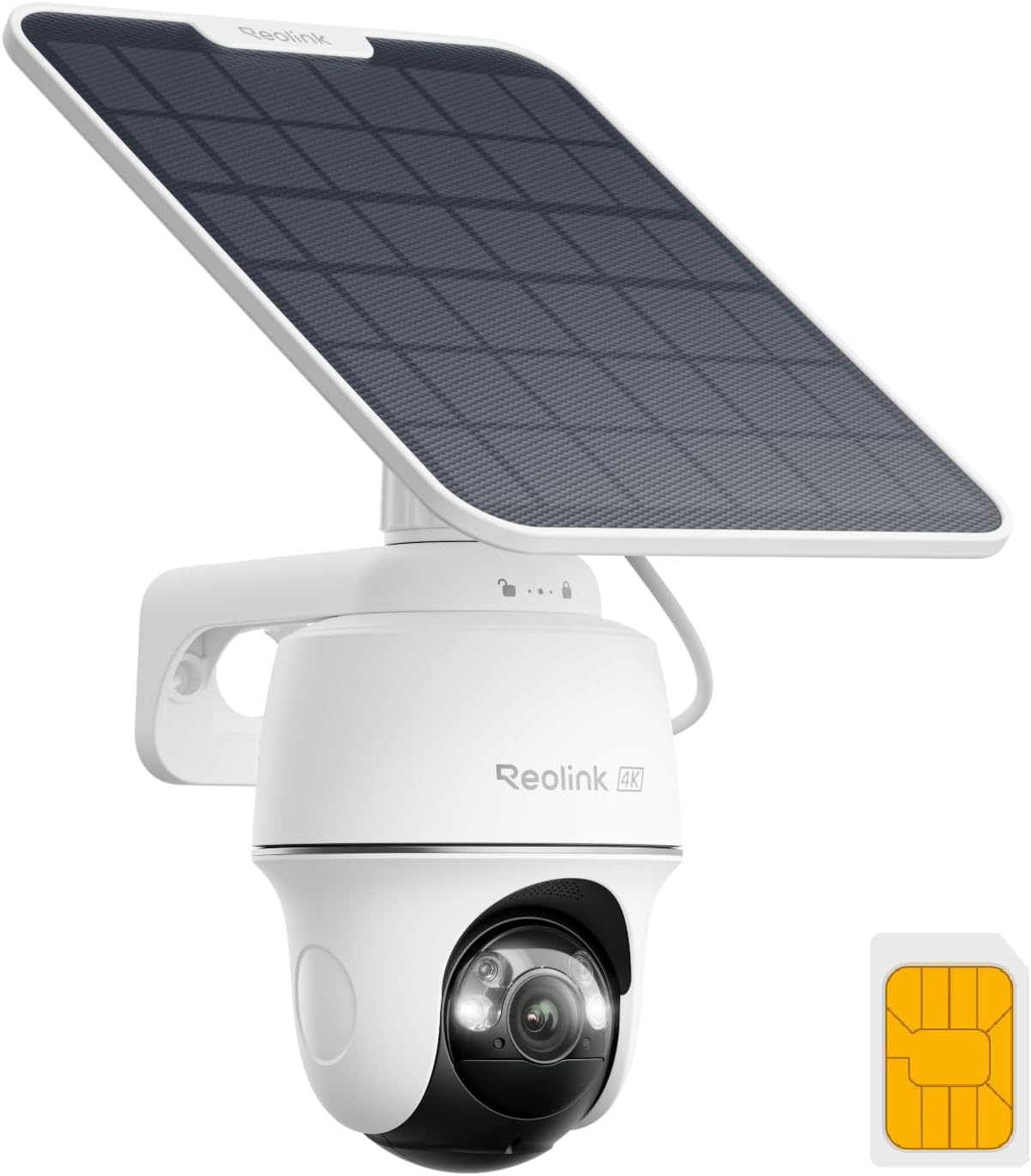 REOLINK 4K 太陽能安全攝影機無線戶外、4G LTE 蜂巢式攝影機