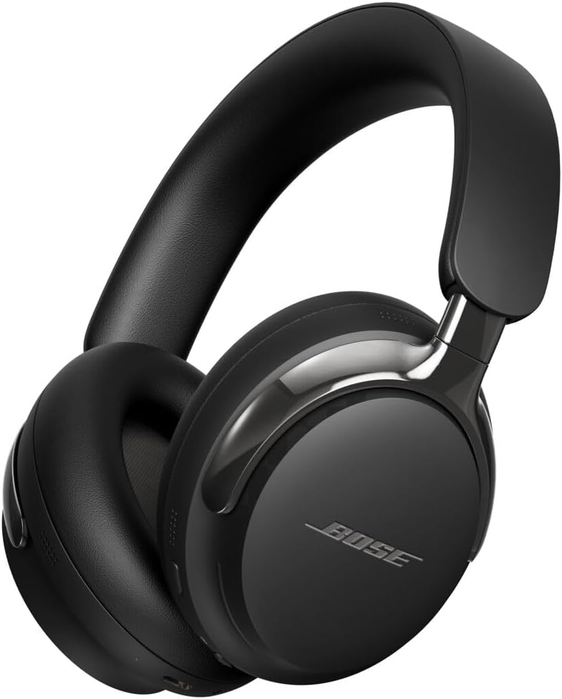 Bose QuietComfort 超藍牙耳機（第 2 代），帶有空間音訊功能的無線耳機，帶麥克風的包耳式降噪耳機，播放時間長達 30 小時，黑色