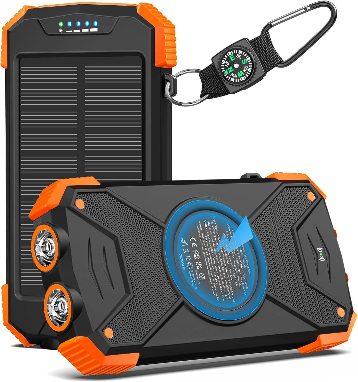 BLAVOR 太陽能行動電源 10,000mAh 隨身手機無線充電器