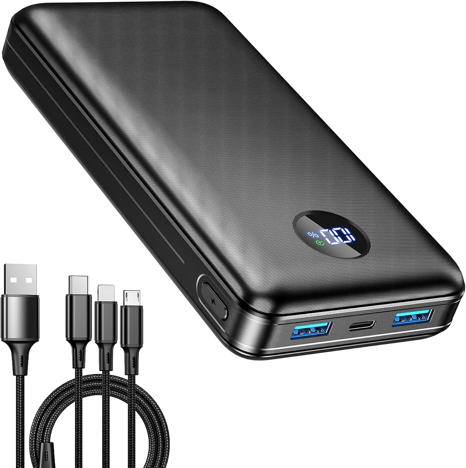 ZZI 便攜式充電器行動電源 60000mAh、22.5W PD 快充電池組