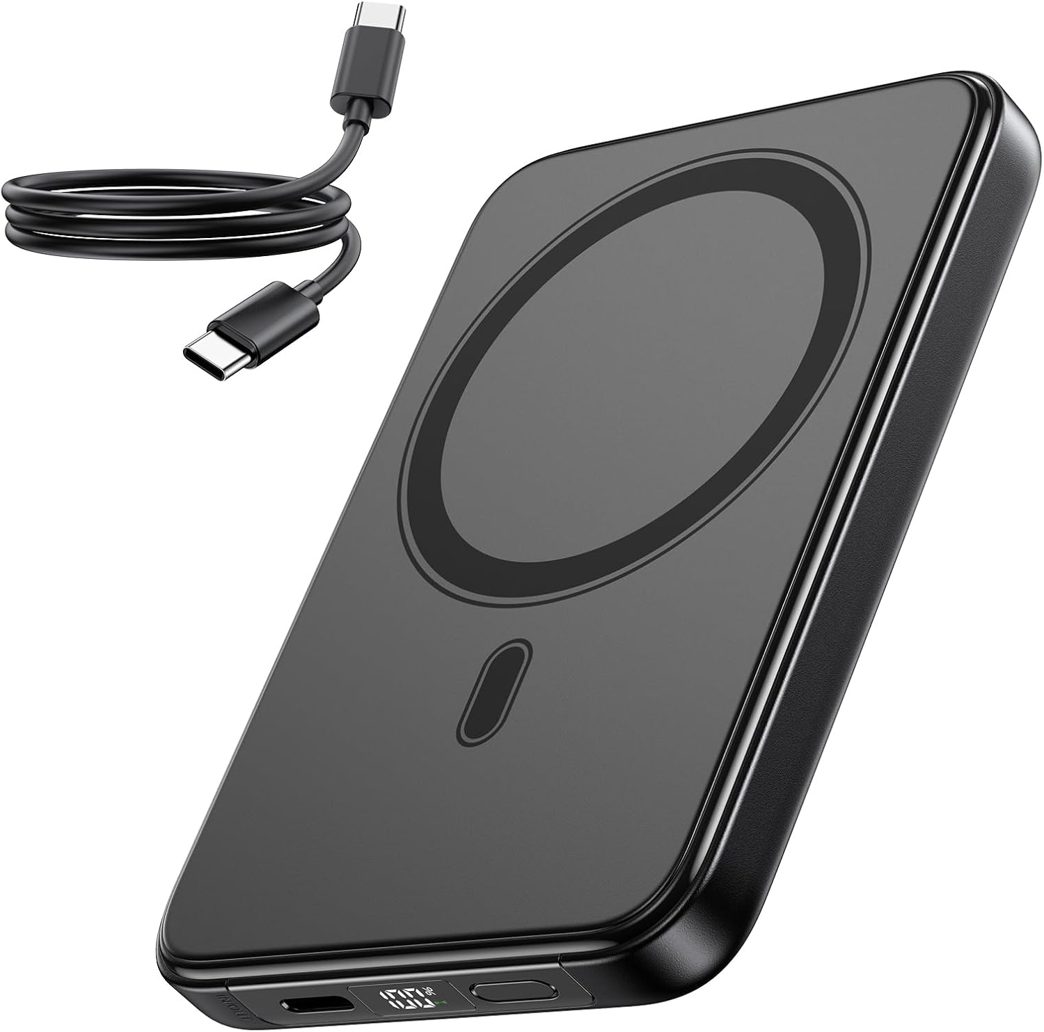 Powerbank 10000 mAh 磁性外部行動電源無線磁性帶 USB-C 20 W，快速充電器便攜式充電器相容於 iPhone 17 Pro Max/17 Pro/16/15 Pro Max/Pro/14/13/12