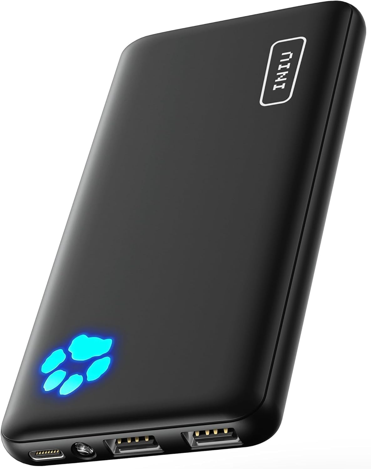 NIU 行動電源，超薄 USB C 10000 mAh 外接電池，三個 3A 輸出帶手電筒的手機行動電源，適用於 iPhone、三星、Galaxy、華為、Oneplus、小米、Google、iPad、Airpods、Android 和