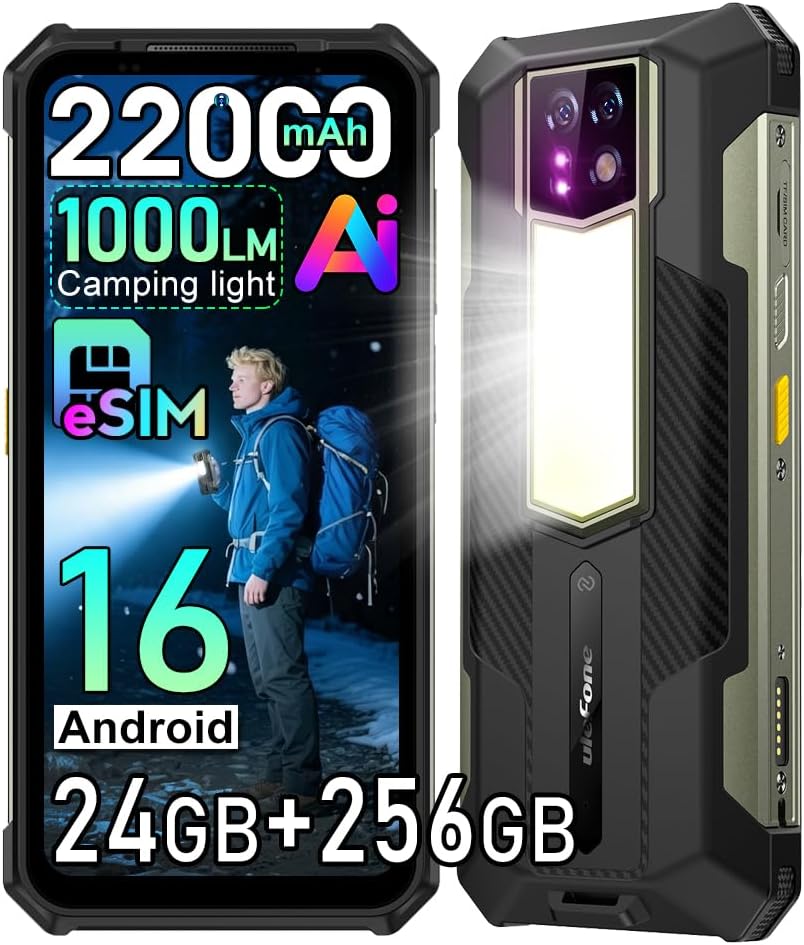 24 Pro 三防手機，eSIM 智慧型手機，22000mAh 電池，256GB